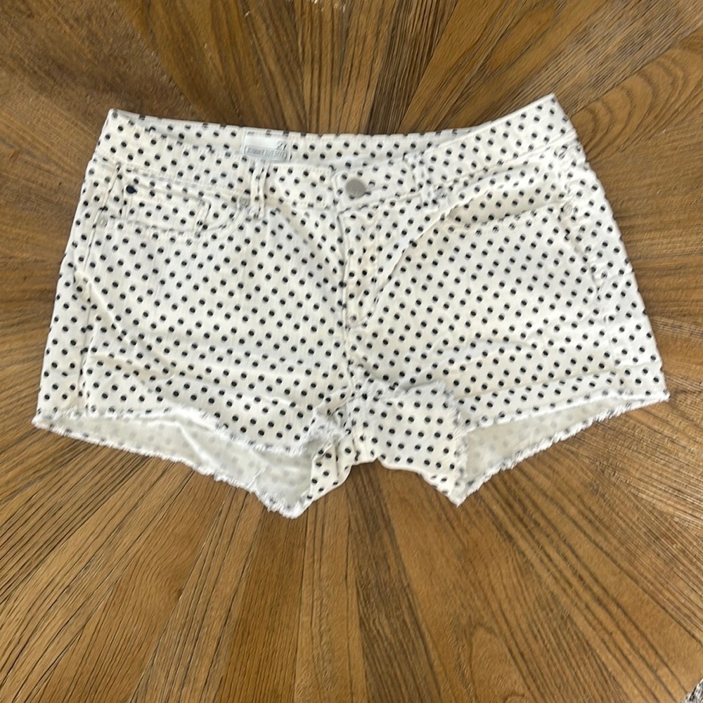 Gap White Black Polka Dot Shorts Size 27